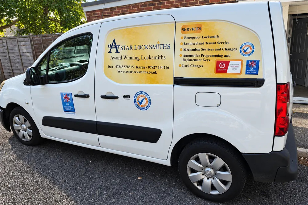The A Star Locksmiths van